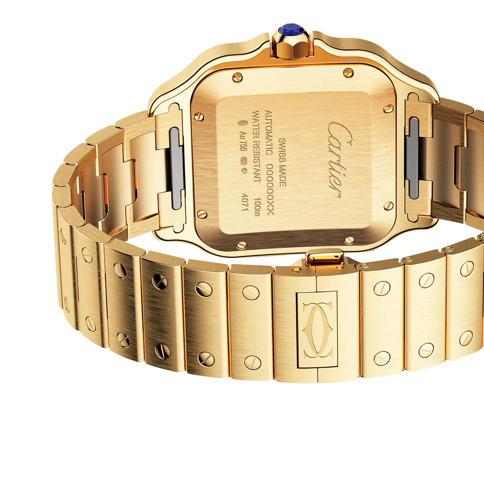 Santos De Cartier Gold Watch
