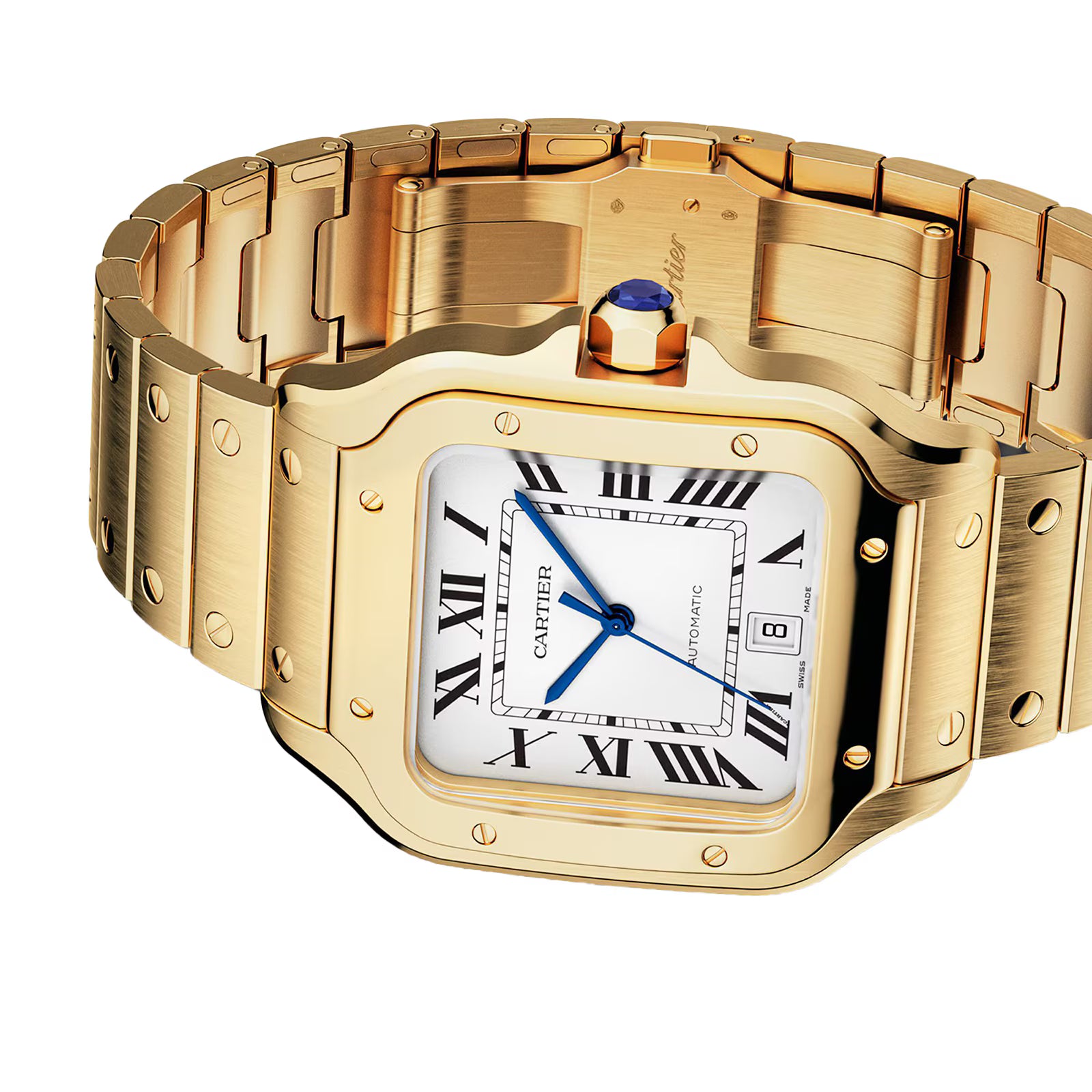 Santos De Cartier Gold Watch