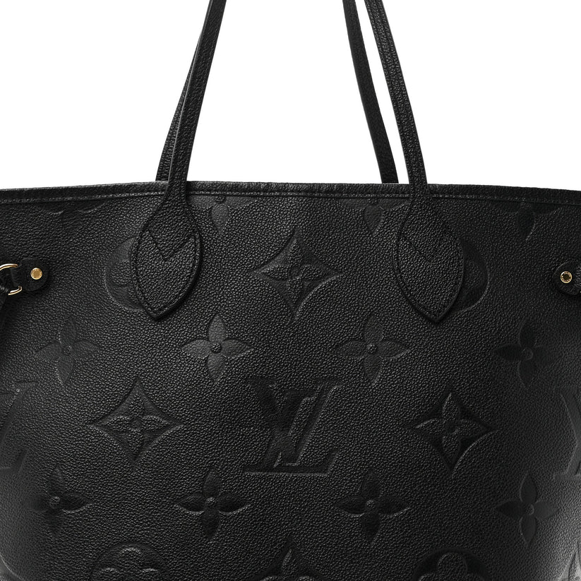 Louis Vuitton Black Empreinte Monogram Giant Neverfull Bag