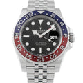 ROLEX Silver GMT-Master II Pepsi Steel Jubilee Watch