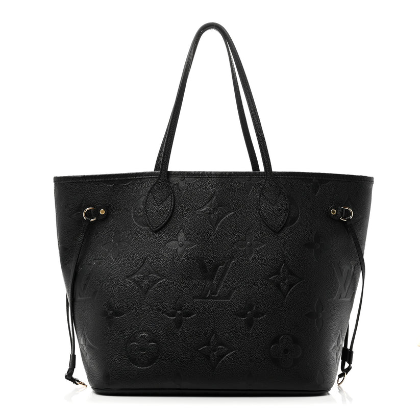Louis Vuitton Black Empreinte Monogram Giant Neverfull Bag