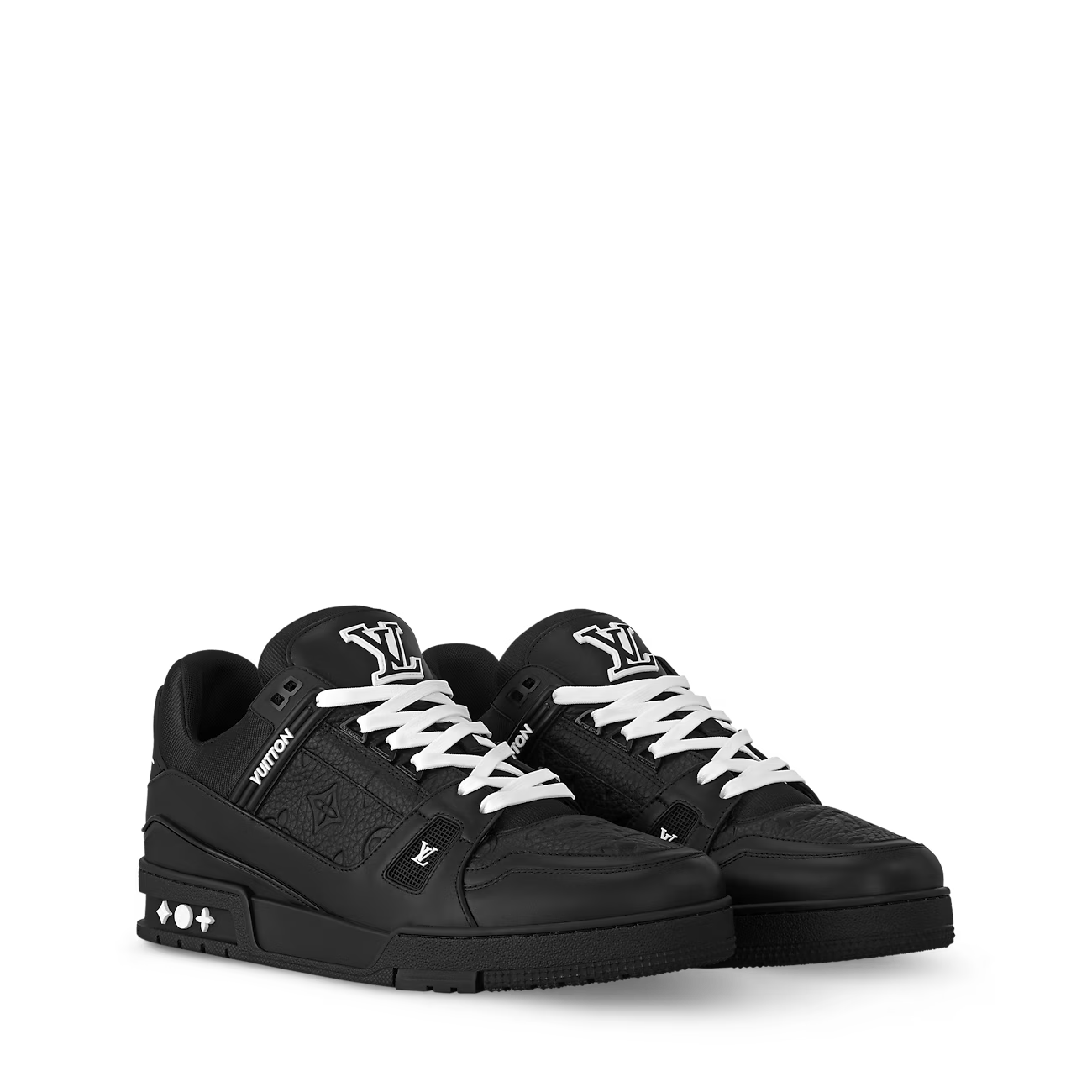 Louis Vuitton Black Trainer Sneakers
