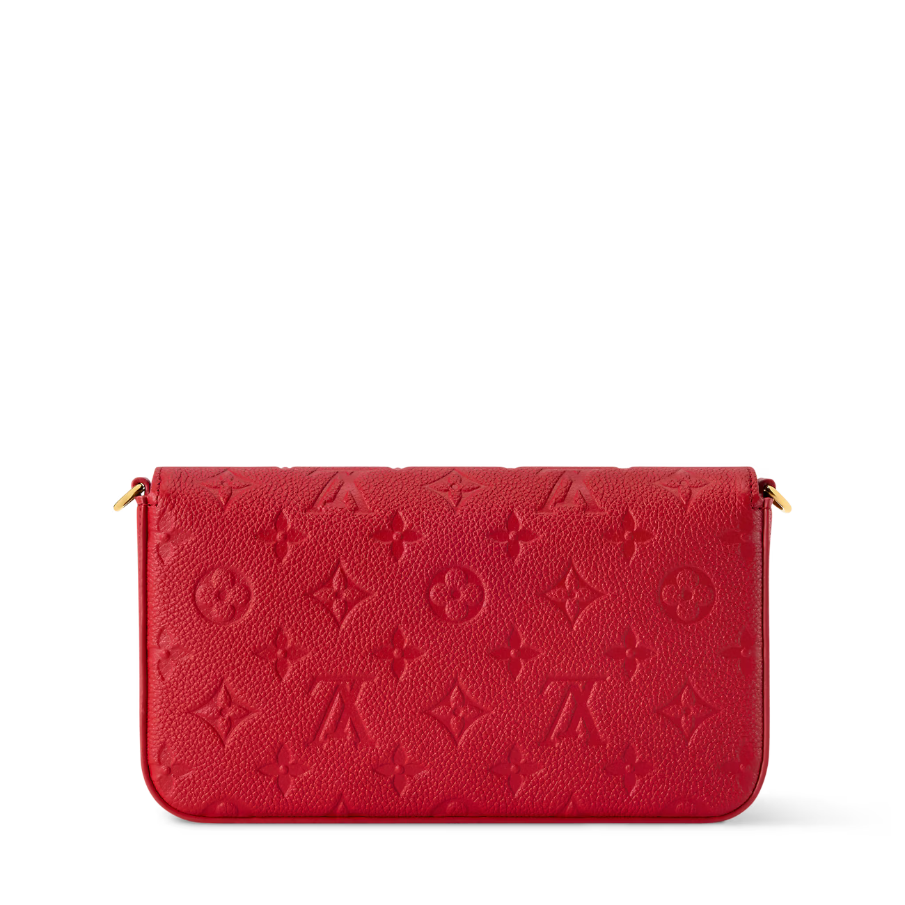 Louis Vuitton Red Pochette Félicie Monogram Empreinte