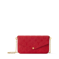 Louis Vuitton Red Pochette Félicie Monogram Empreinte