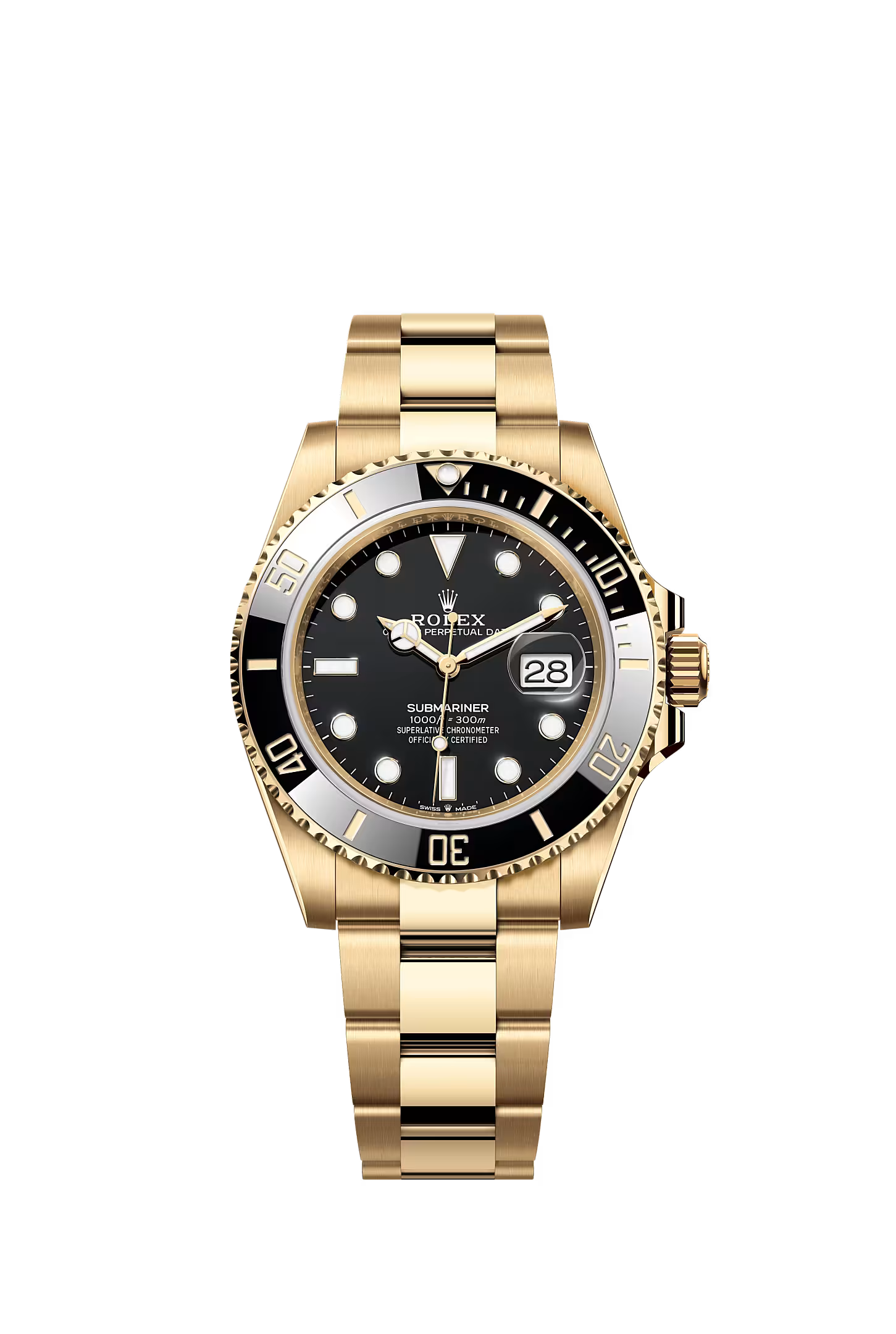ROLEX Yellow Gold Submariner Date Oyster Watch