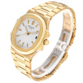 Patek Philippe Nautilus Yellow Gold White Dial Men's Watch