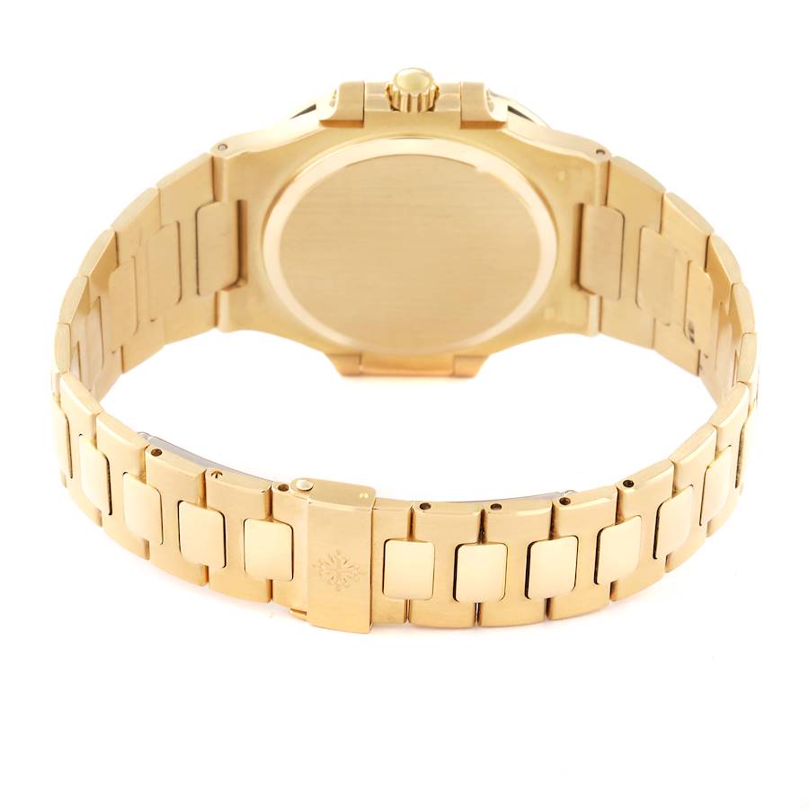 Patek Philippe Nautilus Yellow Gold White Dial Men's Watch