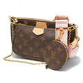 Louis Vuitton Monogram Multi Pochette With Pink Strap