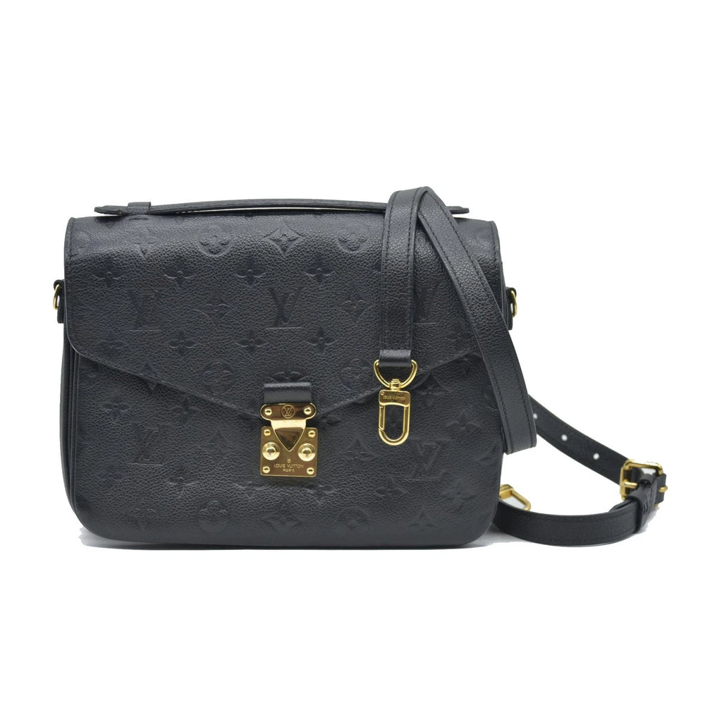 Louis Vuitton Black Embossed Pochette Métis Monogram