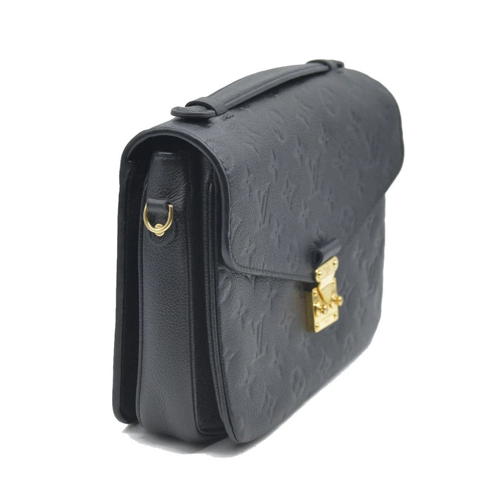 Louis Vuitton Black Embossed Pochette Métis Monogram