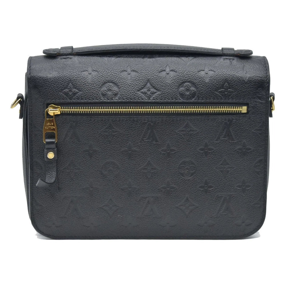 Louis Vuitton Black Embossed Pochette Métis Monogram