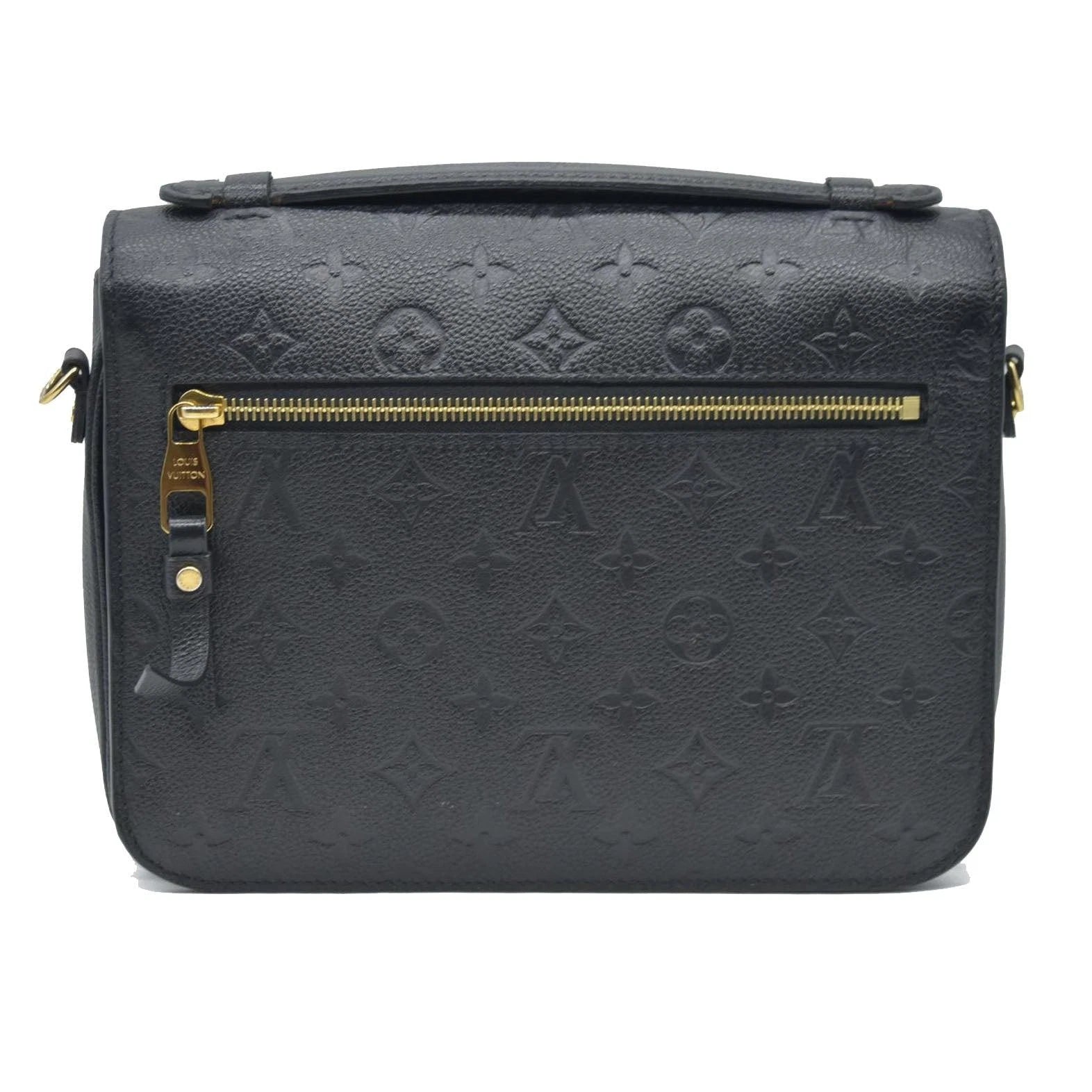 Louis Vuitton Black Embossed Pochette Métis Monogram