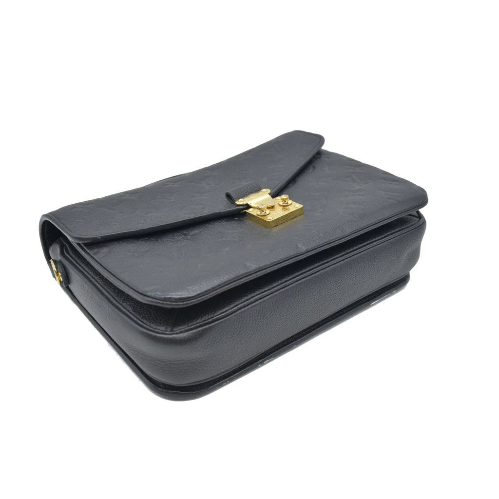 Louis Vuitton Black Embossed Pochette Métis Monogram