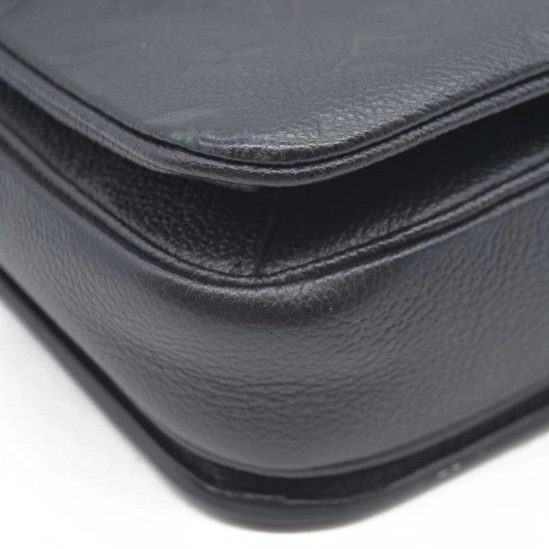 Louis Vuitton Black Embossed Pochette Métis Monogram