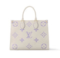 Louis Vuitton White Purple OnTheGo Tote Monogram