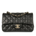 Chanel Black Sheepskin Bag