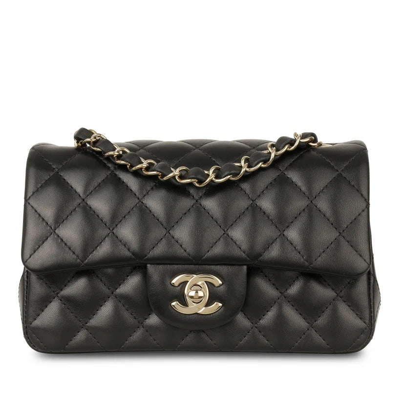 Chanel Black Sheepskin Bag