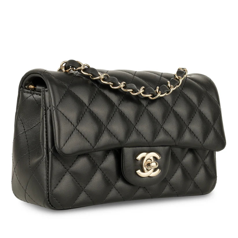 Chanel Black Sheepskin Bag